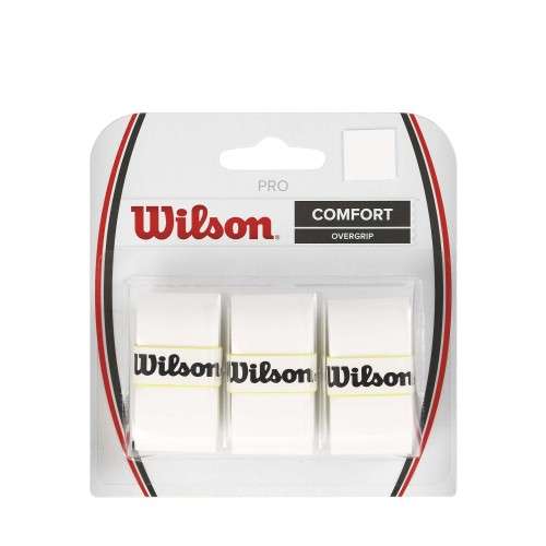 Wilson PRO OVERGRIP COMFORT X 3 Bianco