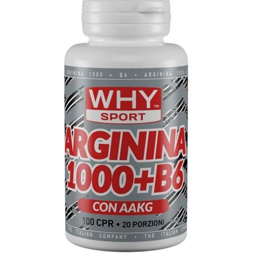 WHY SPORT ARGININA 1000 + Vitamina B6 100cpr