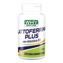 why nature WHY Nature LATTOFERRINA PLUS con Vitamina D3 30cpr Sistema Immunitario Scad. 30/09/2023