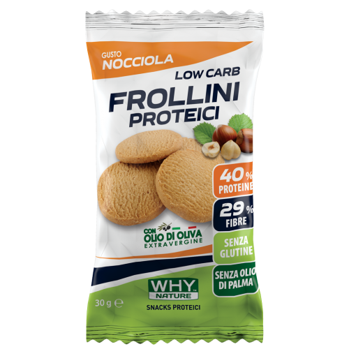 Why Nature FROLLINI PROTEICI Low Carb 30g gusto Nocciola