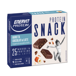 enervit Enervit Protein SNACK Astuccio da 8 barrette proteiche da 27g Cioccolato al latte