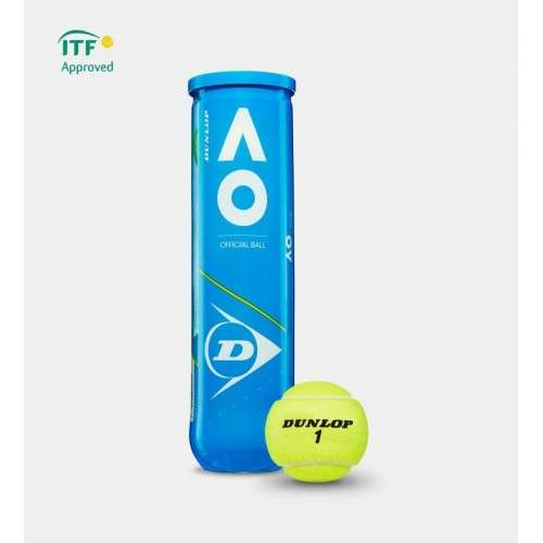 Dunlop AO Official Ball tubo da 4 Palline Ufficiali Australian Open