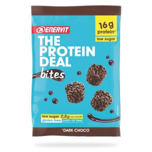 Enervit Protein Deal Bites Low Sugar Dark Choco 56g