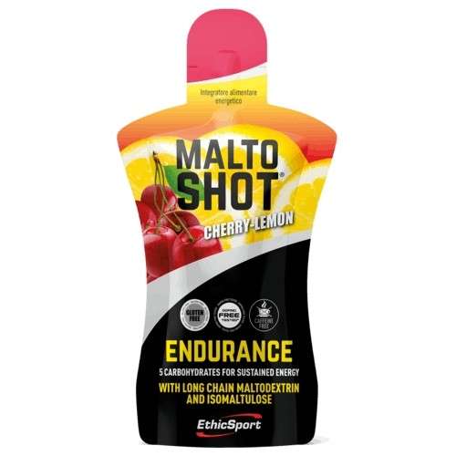EthicSport MALTOSHOT Endurance Ciliegia/Limone pack da 50 ml 