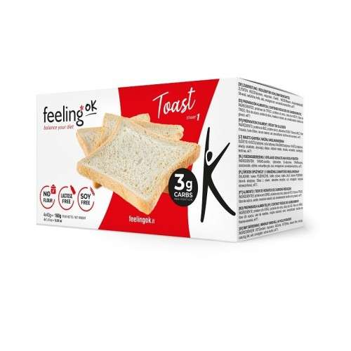 Feeling OK Start TOAST Natural 2x80g Fette Biscottate Low Carb