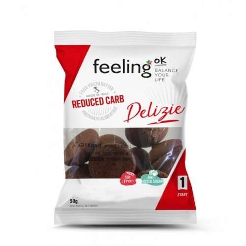 Feeling OK Start DELIZIE 50g Cocoa Biscottini Low Carb