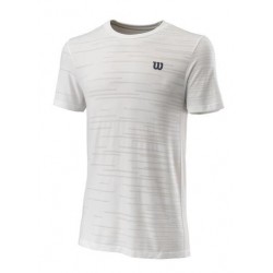 Abbigliamento Tennis Wilson KAOS RAPIDE CREW II T-Shirt Maglietta Tennis Bianco