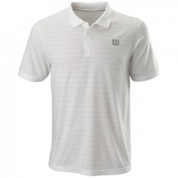 Abbigliamento Tennis Wilson Stripe Polo Bianco