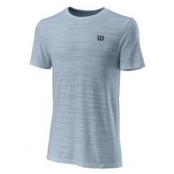 Abbigliamento Tennis Wilson KAOS RAPIDE CREW II T-Shirt Maglietta Tennis Blue Fog