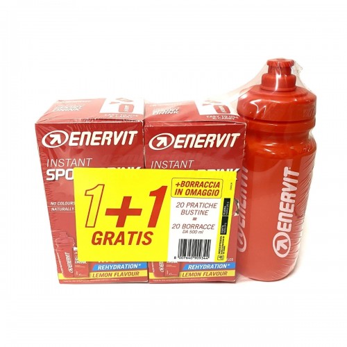 Enervit Sport INSTANT SPORT DRINK 2box da 10 bustine da 16g e Boraccia Omaggio