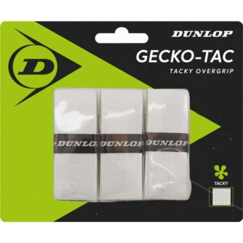 Dunlop Gecko-Tac Overgrip x3 Bianco